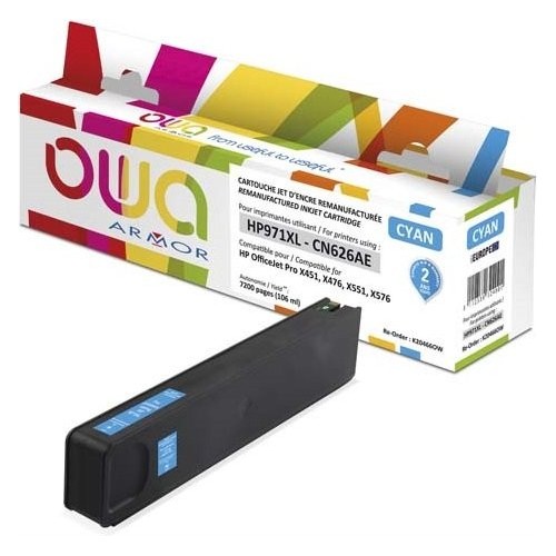 Toner armor para hp officejet pro x4xx/x5xx hp 971xl c