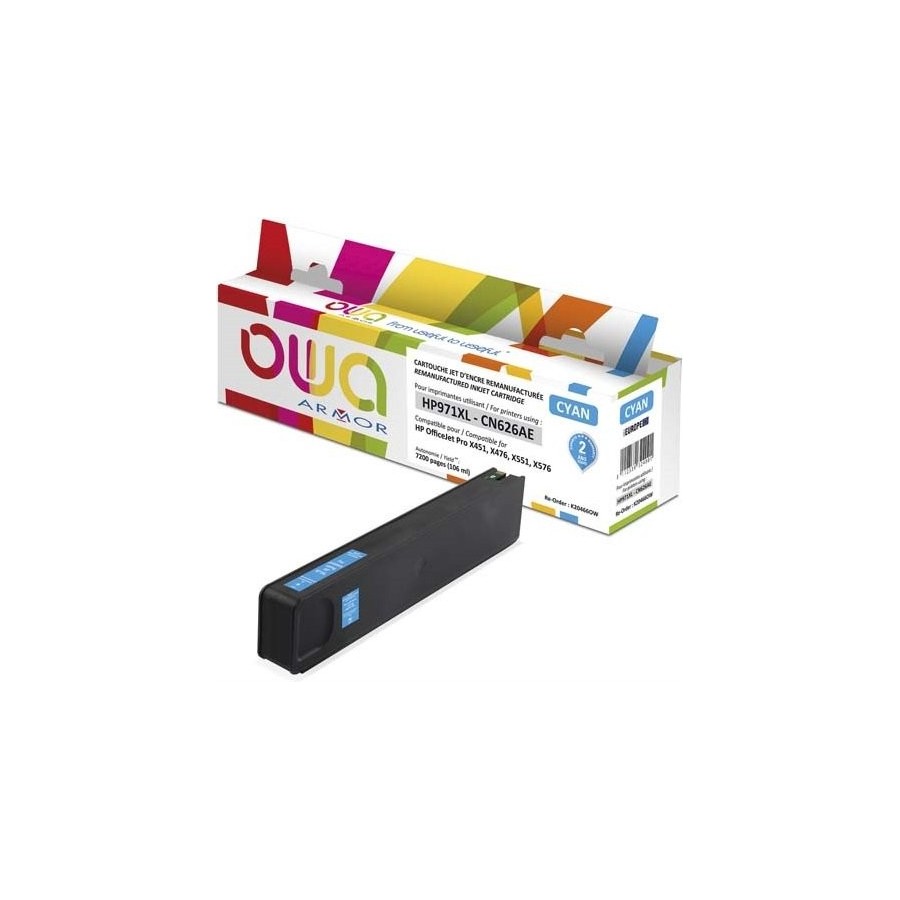 Toner armor para hp officejet pro x4xx/x5xx hp 971xl c