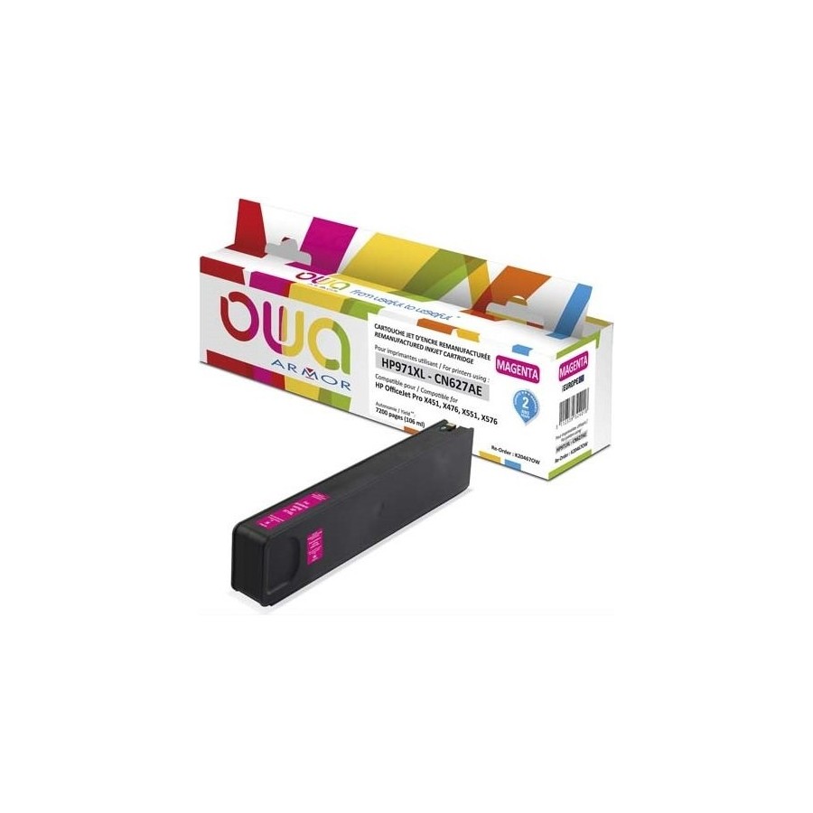 Toner armor para hp officejet pro x4xx/x5xx hp 971xl m
