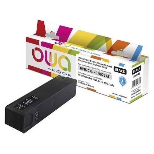 Toner armor para hp officejet pro x4xx/x5xx hp 970xl bk