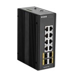 D-link dis-300g-12sw switch industrial 12xgb 4xsfp
