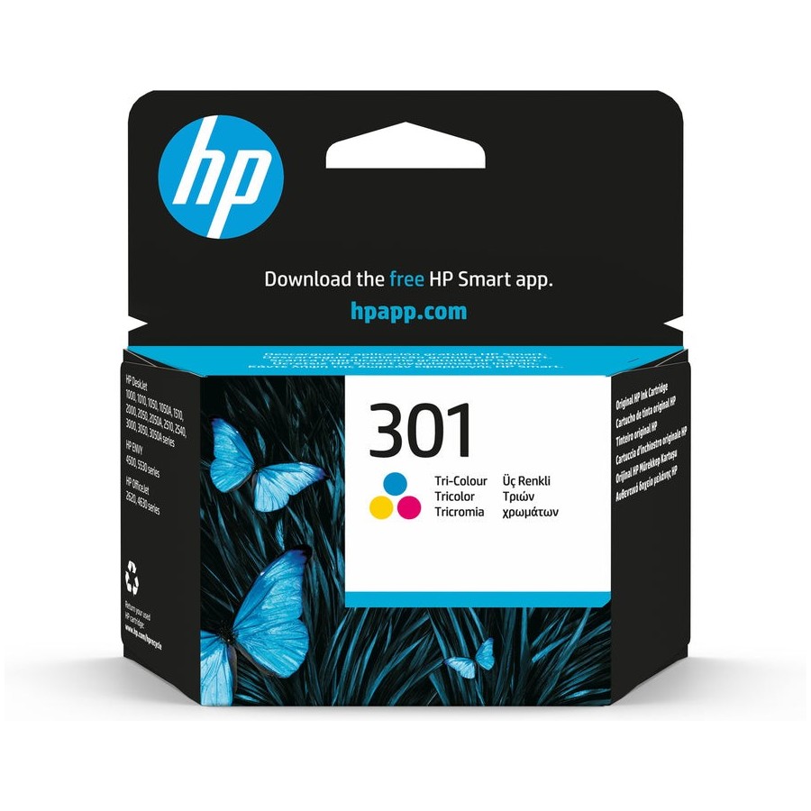 Tinta original hp 301 tricolor ch562ee