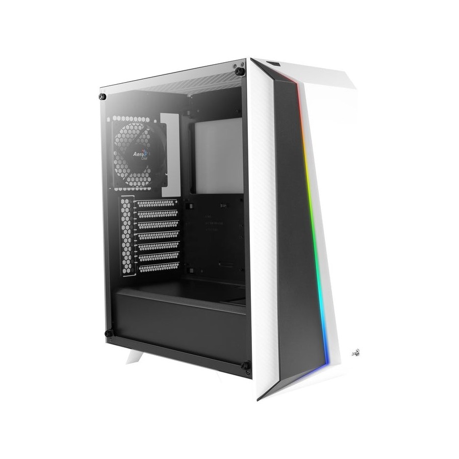 Caja pc aerocool cylon pro blanco atx rgb 13 cristal tem.