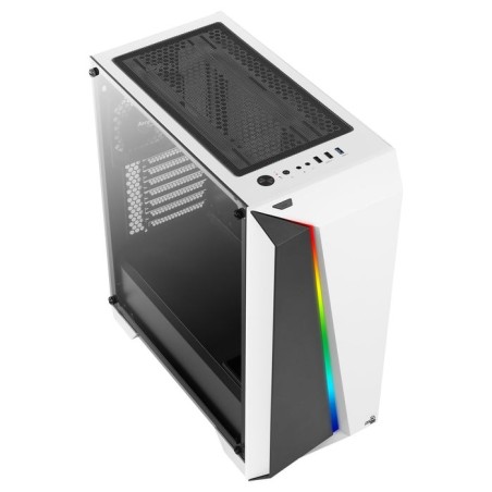 Caja pc aerocool cylon pro blanco atx rgb 13 cristal tem.