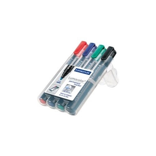 Staedtler marcador lumocolor perm caja 4uds