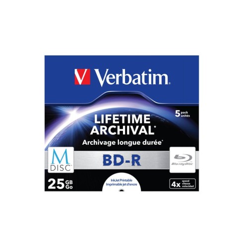 Verbatim m-disc 4x bd-r 25 gb 5 pieza(s) 43823