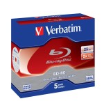 Verbatim disco blu-ray lectura/escritura (bd) bd-re 25 gb 5 pieza(s) 43615