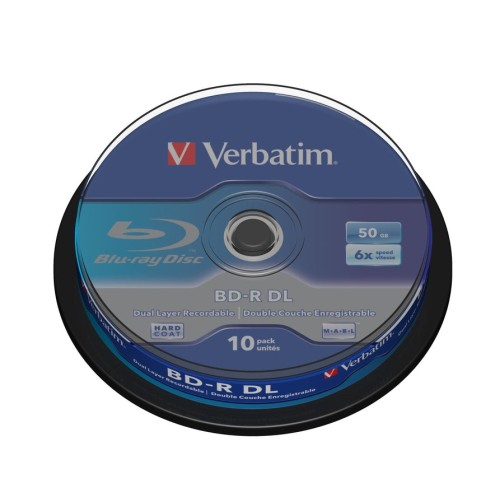 Verbatim  disco blu-ray lectura/escritura (bd) bd-r 50 gb 10 pieza(s) 43746