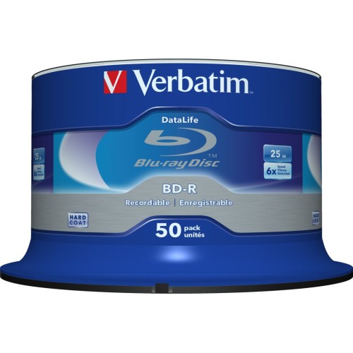 Verbatim datalife 6x bd-r 25 gb 50 pieza(s) 43838
