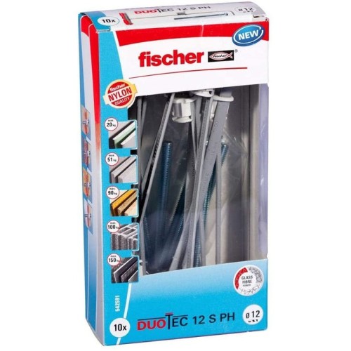 Fischer anclaje de palanca duotec 12 s ph m ld 542591 10 piezas
