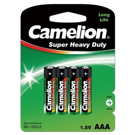 Pilas camelion verde aaa 1.5v (4pcs)