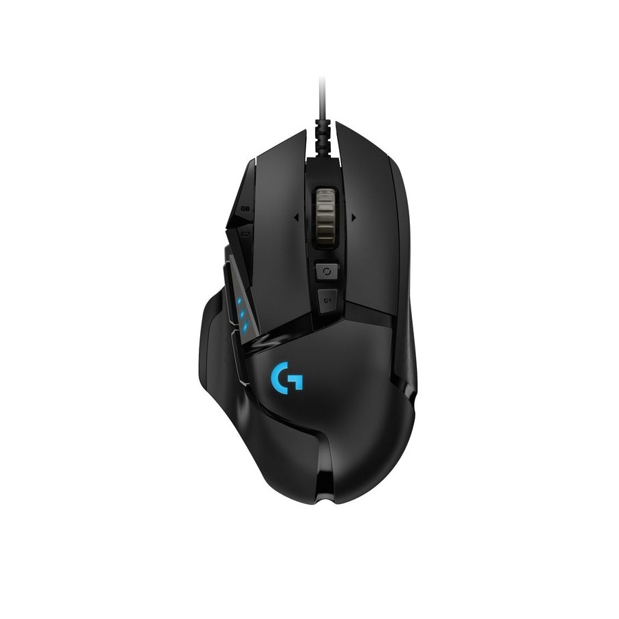 Logitech raton usb optico g502 hero gaming 16000 dpi  negro