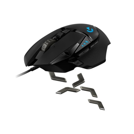Logitech raton usb optico g502 hero gaming 16000 dpi  negro