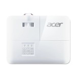 Proyector acer s1286h (mr.jqf11.001) xga, dlp 3d, 3500lm, 20000/1, hmdi, short throw 0.6, 2.7kg