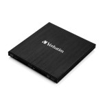 Grabadora externa verbatim br/cd/dvd slimline, alimentación a través del puerto usb 3.2