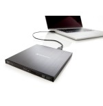 Grabadora externa verbatim br/cd/dvd slimline, alimentación a través del puerto usb 3.2