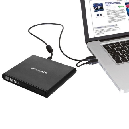 Grabadora externa cd dvd verbartim 98938