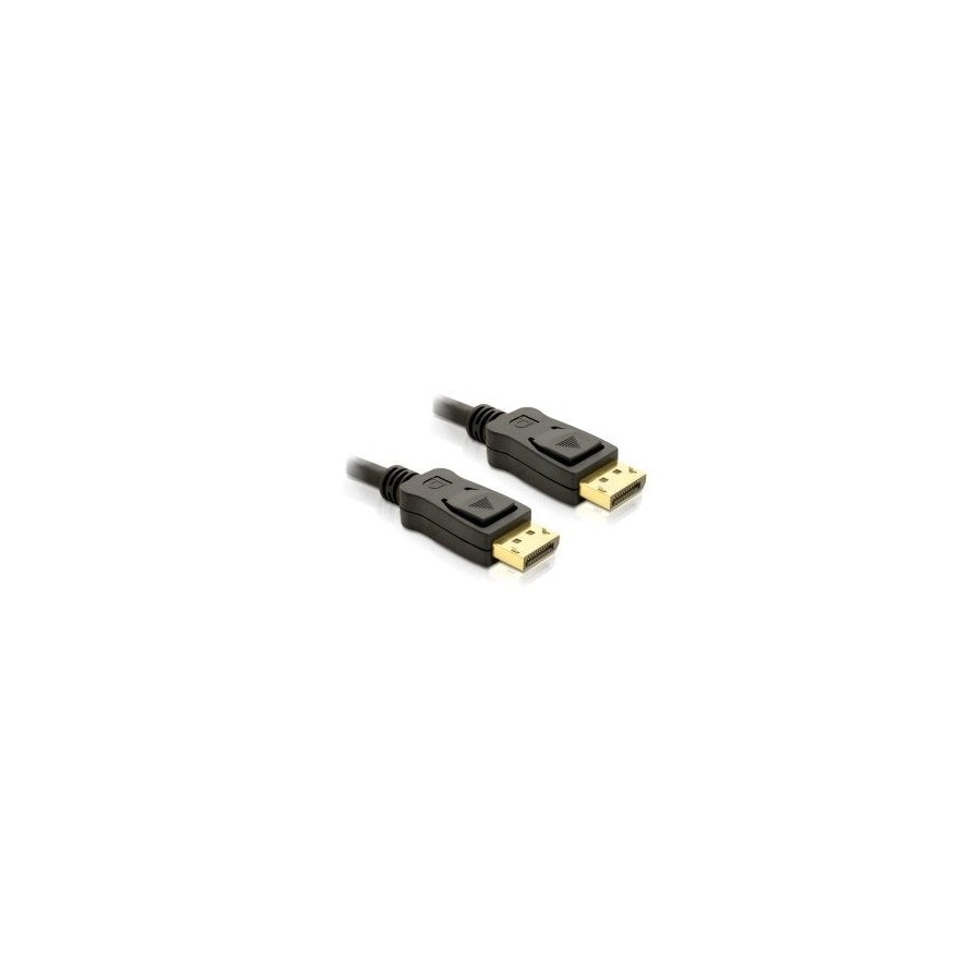 Delock cable displayport 2m m/m negro 4k  82585