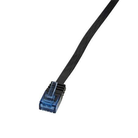 Logilink cable de red utp cat6 0.25m plano negro cf2013u