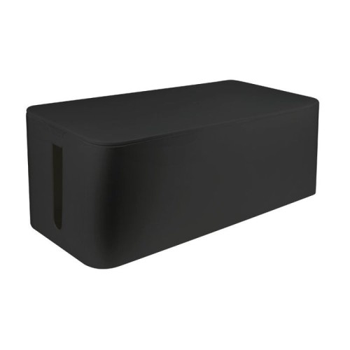 Logilink caja organizadora cables xl 400x160x135mm negro kab0062