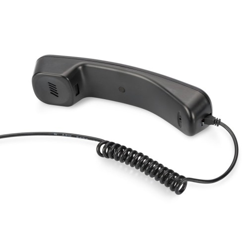 Digitus auricular con micro tipo telefono skype usb 1.80m negro  da-70772