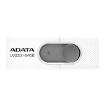 Pendrive adata 64gb usb 2.0 uv220 blanco boton gris auv220-64g-rwhgy