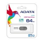 Pendrive adata 64gb usb 2.0 uv220 blanco boton gris auv220-64g-rwhgy