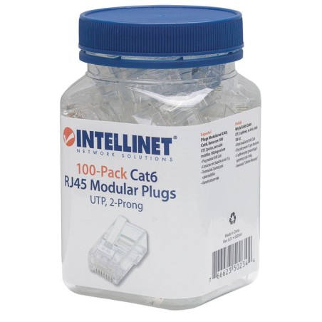 Intellinet conector rj45 utp categoria 6 100 uds 502344