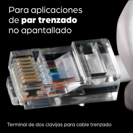 Intellinet conector rj45 utp categoria 6 100 uds 502344