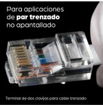 Intellinet conector rj45 utp categoria 6 100 uds 502344