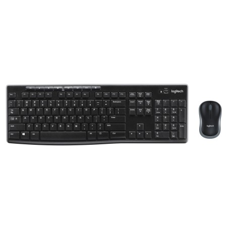 Teclado aleman + raton logitech mk270 inalambrico negro 920-004511