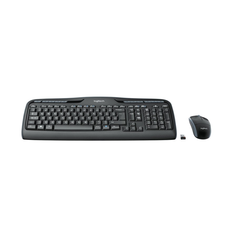 Teclado aleman + raton logitech mk330 inalambrico qwertz  negro 920-008533