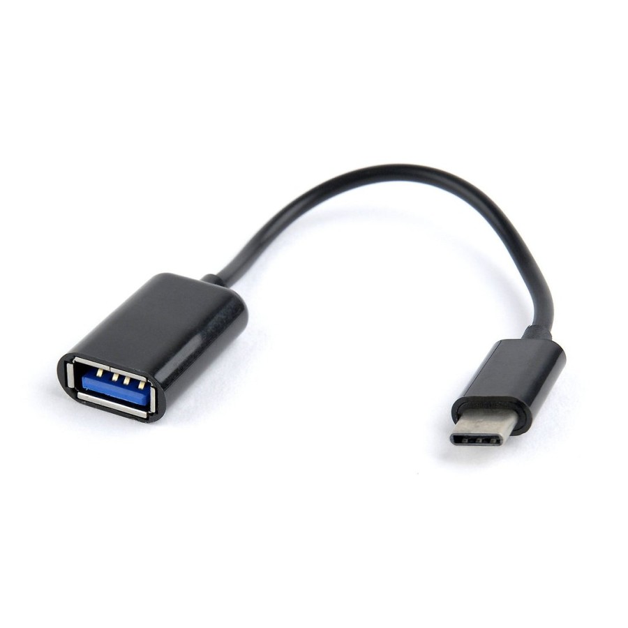 Gembird cable otg usb 2.0 a usb tipo c h/m 0.20m negro ab-otg-cmaf2-01