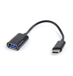 Gembird cable otg usb 2.0 a usb tipo c h/m 0.20m negro ab-otg-cmaf2-01