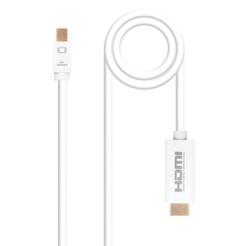 Nanocable cable conversor mini dp macho a hdmi v1.4 macho 2m - blanco