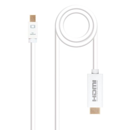 Nanocable cable conversor mini dp macho a hdmi v1.4 macho 2m - blanco
