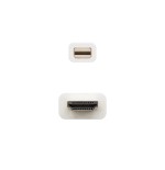 Nanocable cable conversor mini dp macho a hdmi v1.4 macho 2m - blanco
