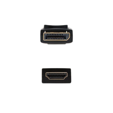 Nanocable cable conversor displayport macho a hdmi macho 5m - negro
