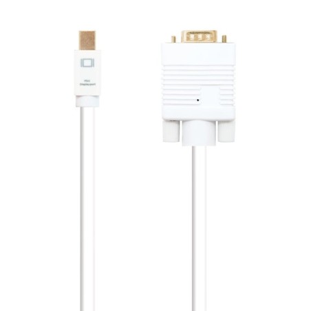 Nanocable cable conversor mini dp macho a vga macho 2m - blanco