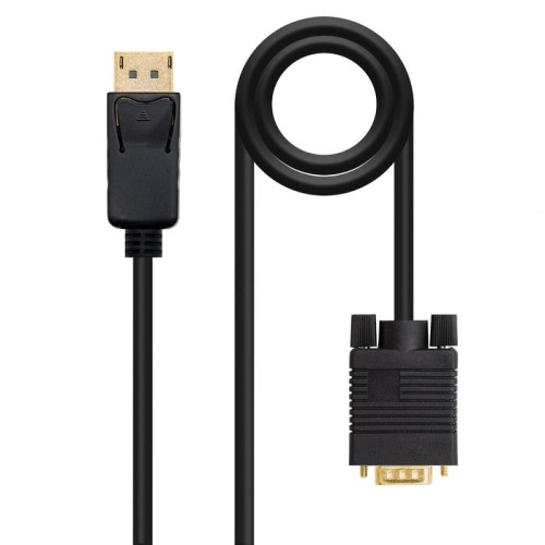Nanocable cable conversor displayport macho a vga macho 2m - negro