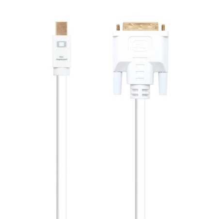Nanocable cable conversor mini dp macho a dvi macho 2m - blanco