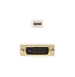 Nanocable cable conversor mini dp macho a dvi macho 2m - blanco