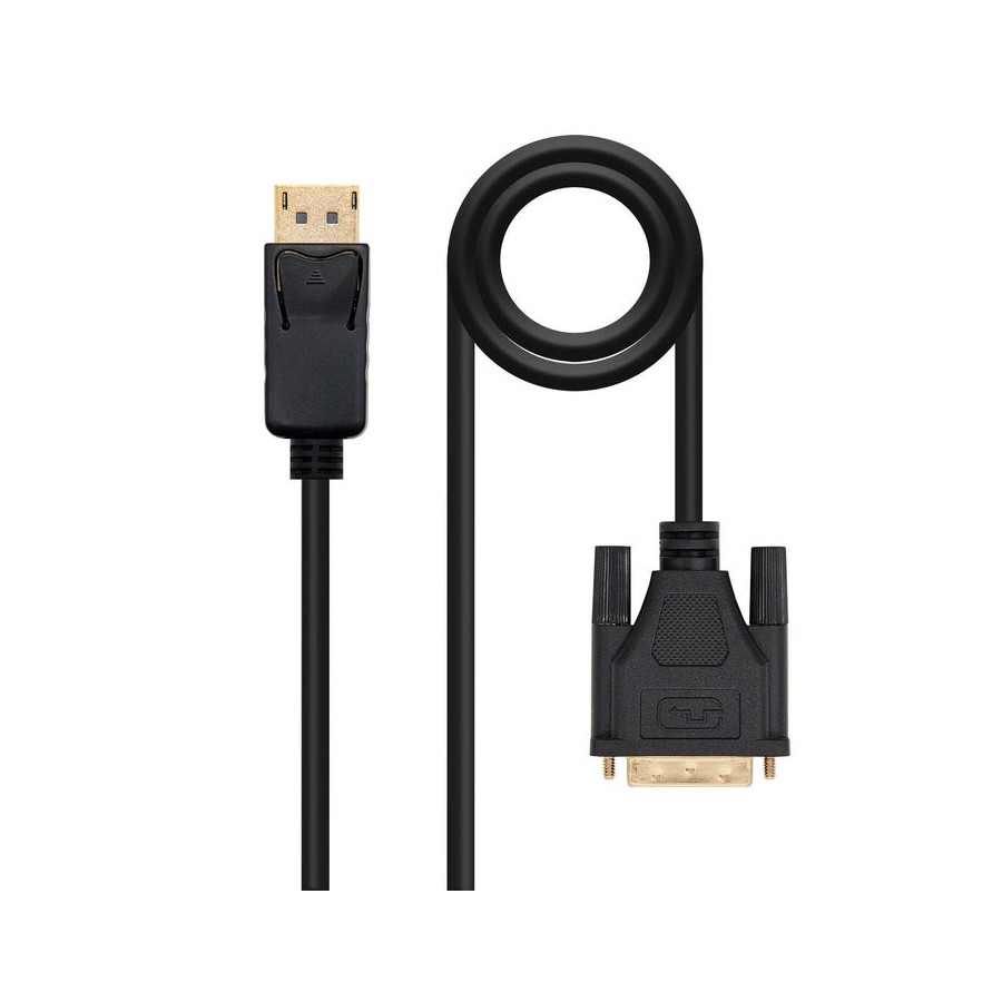 Nanocable cable conversor displayport macho a dvi macho 2m - negro