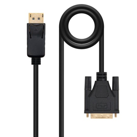 Nanocable cable conversor displayport macho a dvi macho 2m - negro