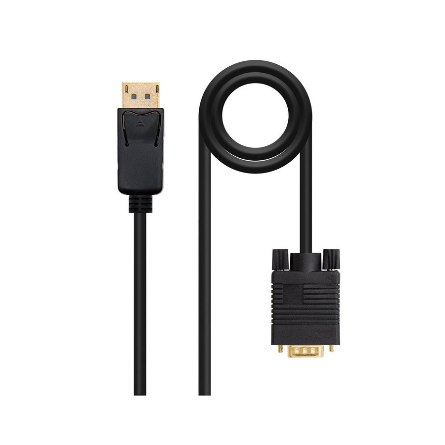 Nanocable cable conversor displayport macho a vga macho 5m - negro