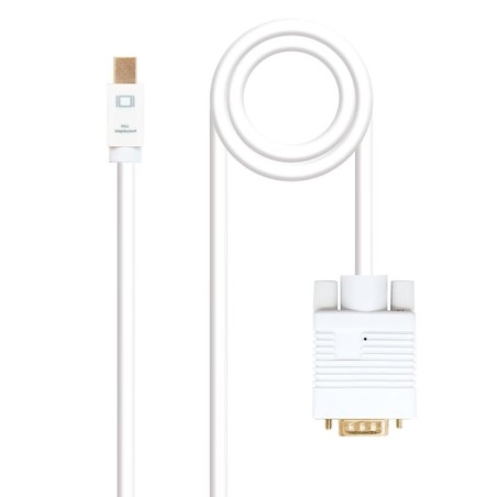 Nanocable cable conversor mini dp macho a vga macho 5m - blanco