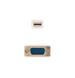 Nanocable cable conversor mini dp macho a vga macho 5m - blanco