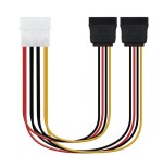 Nanocable cable sata alimentacion 5.25" molex 4pin macho a 2x sata hembra 0.20m oem
