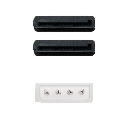 Nanocable cable sata alimentacion 5.25" molex 4pin macho a 2x sata hembra 0.20m oem