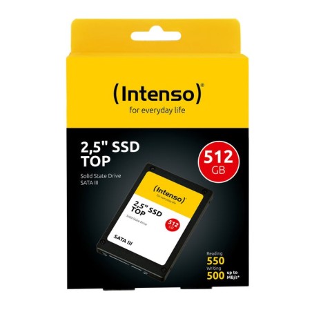 Disco ssd intenso 512gb 2.5" sata 3 top performance 3812450